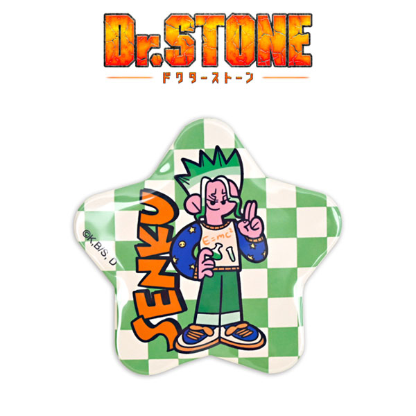 Dr.STONE 水沢石鹸コラボ 星型缶バッジ(石神千空)[マークウッド
