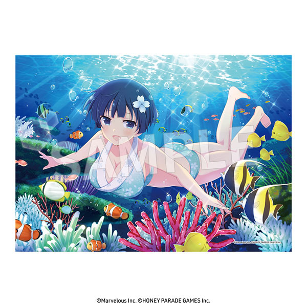 閃乱カグラ A3判クリアポスター 夜桜 ver.[デイプロ]《在庫切れ》