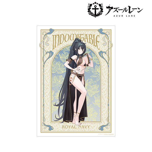 アズールレーン 描き起こしイラスト インドミタブル 踊り子ver. A3マット加工ポスター[アルマビアンカ]《在庫切れ》