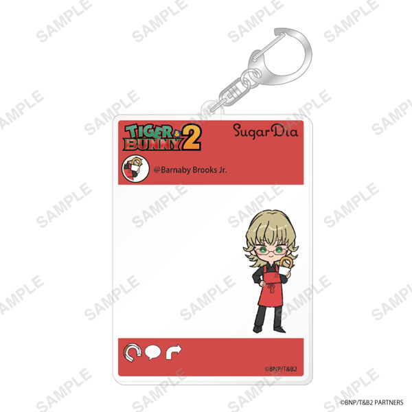 TIGER ＆ BUNNY 2・SugarDiaコラボ SNS風アクリルキーホルダー(バーナビー・ブルックス Jr.)[coly]