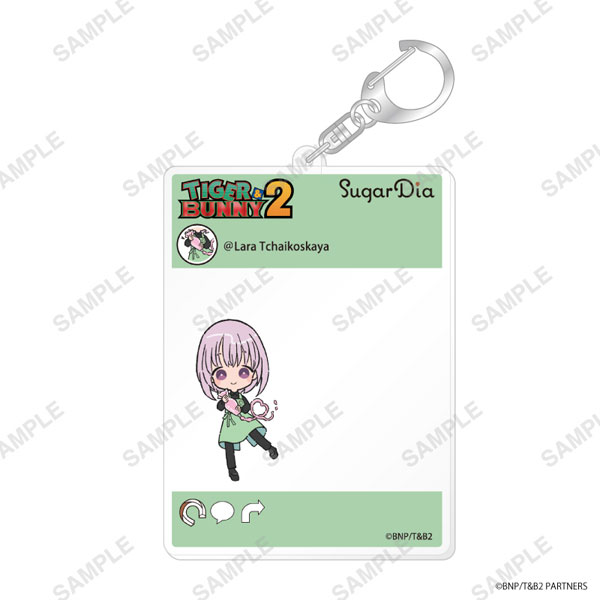 TIGER ＆ BUNNY 2・SugarDiaコラボ SNS風アクリルキーホルダー(ラーラ・チャイコスカヤ)[coly]《在庫切れ》