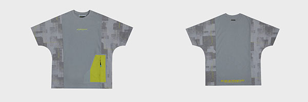 GCORES Industries×サイバーパンク2077 Tシャツ グレー Mサイズ[GCORES Industries]