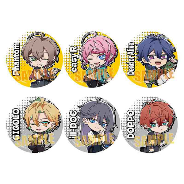 トレーディング缶バッジ 『ヒプノシスマイク-Division Rap Battle-』Rhyme Anima + ぷかっしゅ Part2　6個入りBOX[ベルハウス]《在庫切れ》