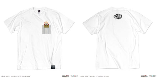 TVアニメ『進撃の巨人』The Final Season 完結編ポケットTシャツ 超大型巨人 ホワイト S[AIR TWOKYO]《在庫切れ》