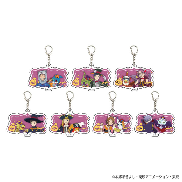 デジモンアドベンチャー02 プロフィールキーホルダー 全7種セット 渡辺けんじ氏デザイン デジモンアドベンチャー02 25周年記念