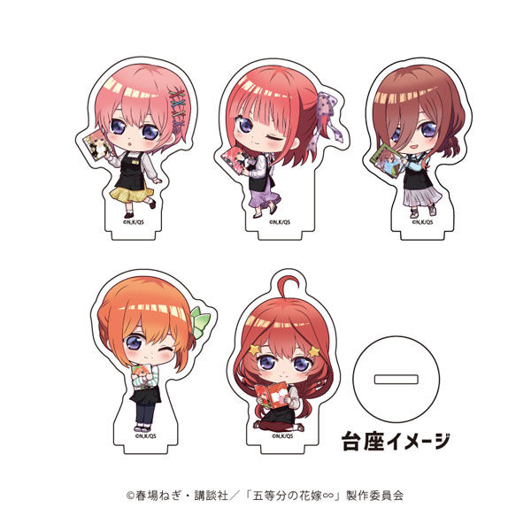 アクリルぷちスタンド「五等分の花嫁∽」01/書店ver. ミニキャライラスト 5個入りBOX[A3]《在庫切れ》