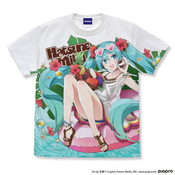 初音ミク フルグラフィックTシャツ 安夏 Ver./WHITE-XL（再販）[コスパ]《１２月予約》