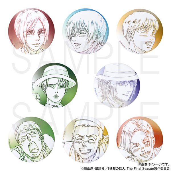 進撃の巨人 原画缶バッチコレクション コンプ品 進撃の巨人 原画缶バッジコレクション／2: キャラグッズ