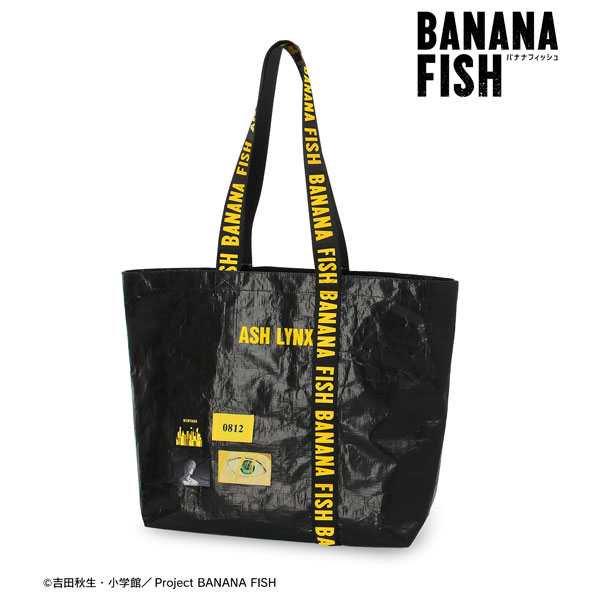 BANANA FISH ネームタグデザイン ロゴテープナイロンBIGトートバッグ[アルマビアンカ]