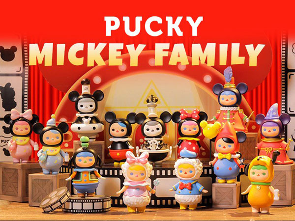 PUCKY ミッキーファミリーシリーズ 12個入りBOX[POPMART]《在庫