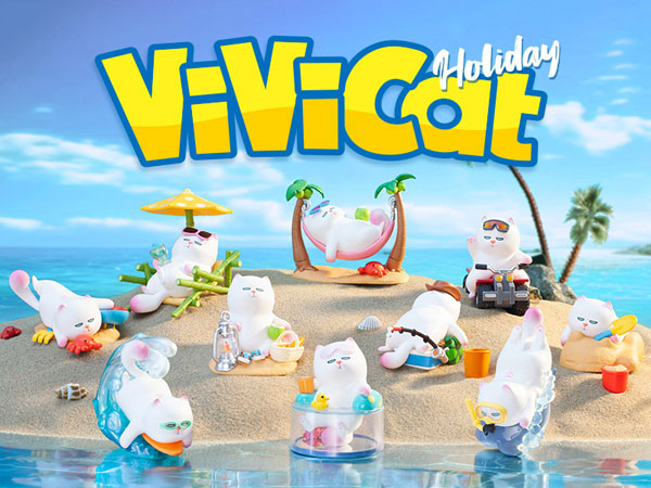 VIVICAT ビーチ ホリデー シリーズ 9個入りBOX[POPMART]