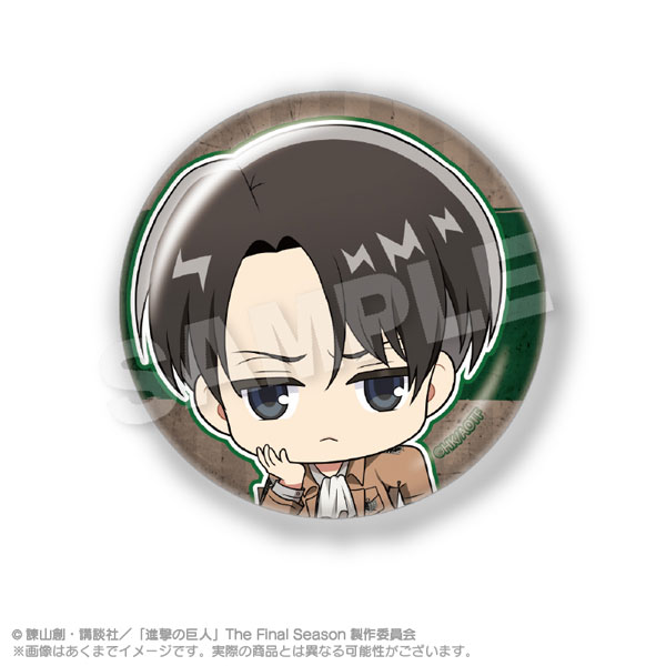 リヴァイ兵長　進撃の巨人　バースデー缶バッジ 漫画『進撃の巨人』リヴァイ誕生日記念オリジナルグッズ再販決定