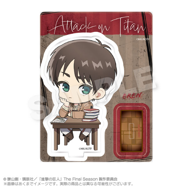 進撃の巨人★スーパーホテル★非売品ノベルティーエレンリヴァイ＆ミニキャラアクリル 進撃の巨人☆スーパーホテル☆非売品ノベルティーエレンリヴァイ