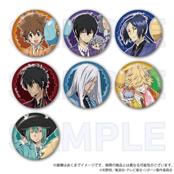 家庭教師ヒットマンREBORN！ ゴールデン缶バッジ 上海限定 中国限定 10点