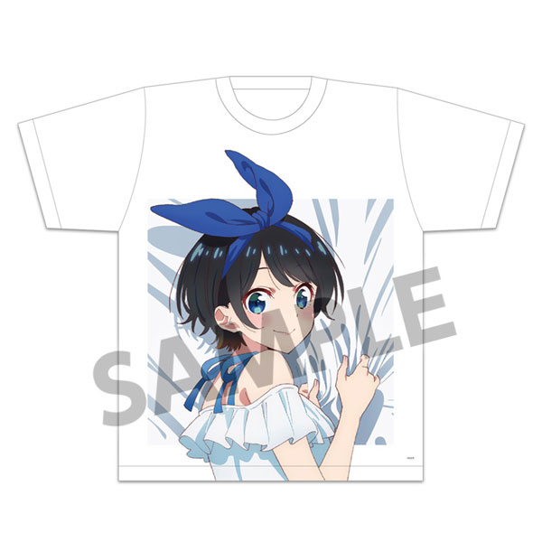 彼女、お借りします 描き下ろし抱きつかれTシャツ 更科瑠夏 ワンピース ver. Lサイズ[ホビーストック]《在庫切れ》