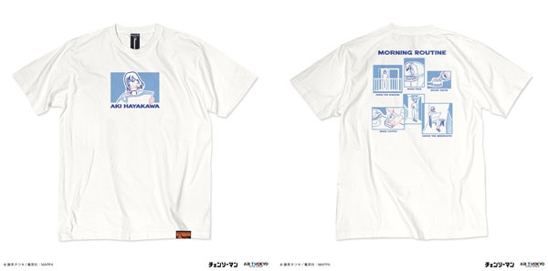 TVアニメ『チェンソーマン』オープニングイラストTシャツ2 バニラホワイト XL[AIR TWOKYO]《在庫切れ》