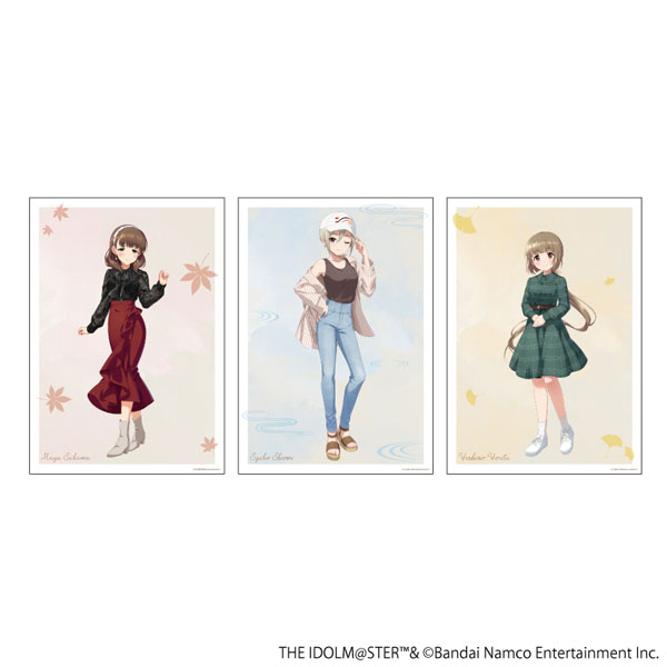 REPLICA GENGA 3枚セット「アイドルマスター シンデレラガールズ」01/秋コーデver.(描き下ろしイラスト)[A3]《在庫切れ》