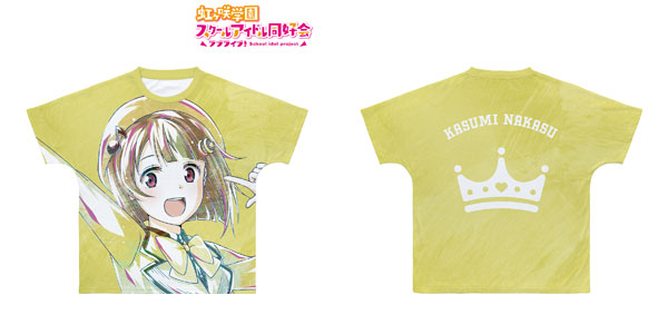 ラブライブ！虹ヶ咲学園スクールアイドル同好会 中須かすみ Ani-Art フルグラフィックTシャツ ユニセックス L[アルマビアンカ]《在庫切れ》