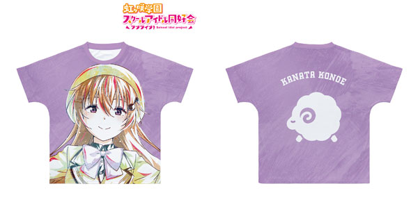 ラブライブ！虹ヶ咲学園スクールアイドル同好会 近江彼方 Ani-Art フルグラフィックTシャツ ユニセックス L[アルマビアンカ]《在庫切れ》