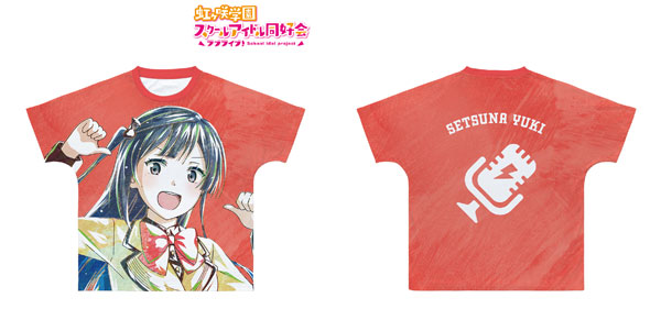 ラブライブ！虹ヶ咲学園スクールアイドル同好会 優木せつ菜 Ani-Art フルグラフィックTシャツ ユニセックス M[アルマビアンカ]《在庫切れ》