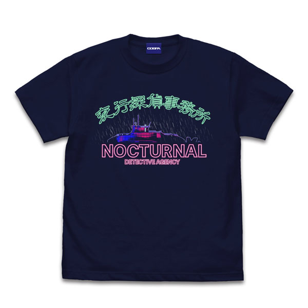 超探偵事件簿 レインコード 夜行探偵事務所 Tシャツ/NAVY-XL[コスパ]