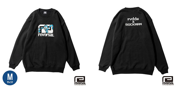ロックマン×リバーサル SWEATSHIRT 趣のある ドット M[カプコン]