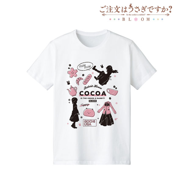 ご注文はうさぎですか？ BLOOM ココア Ani-Sketch Tシャツ レディース