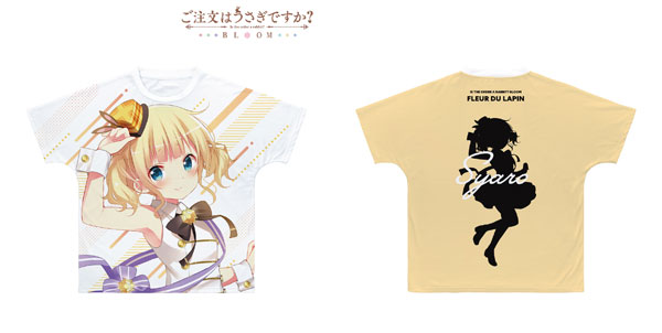 ご注文はうさぎですか？ BLOOM シャロ フルグラフィックTシャツ ユニセックス S[アルマビアンカ]《在庫切れ》