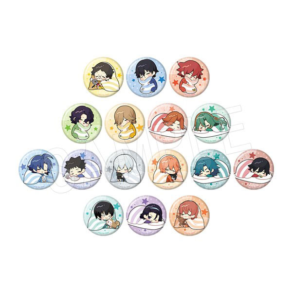 弱虫ペダル LIMIT BREAK トレーディングマット缶バッジ(ミニキャラ) おねんねver.  16個入りセット[中外鉱業]《在庫切れ》