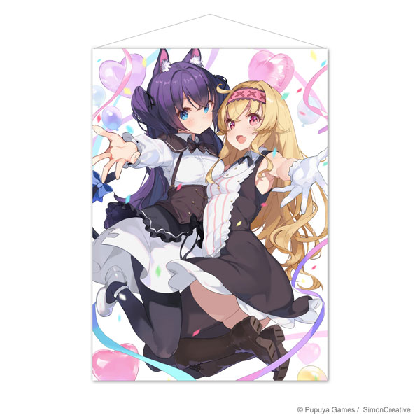 リトルウィッチノベタ B2タペストリー ノベタと黒猫ちゃん (LOVE)[希萌創意]