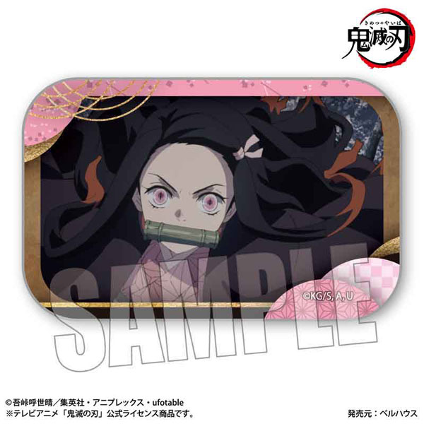 メモリーズスクエア缶バッジ テレビアニメ「鬼滅の刃」竈門炭治郎 立志編 竈門禰豆子（再販）[ベルハウス]《０４月予約》