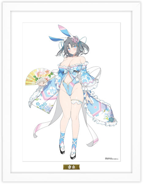 閃乱カグラ』 描き下ろしA3複製原画 和風バニーver. (2)雪泉（再販