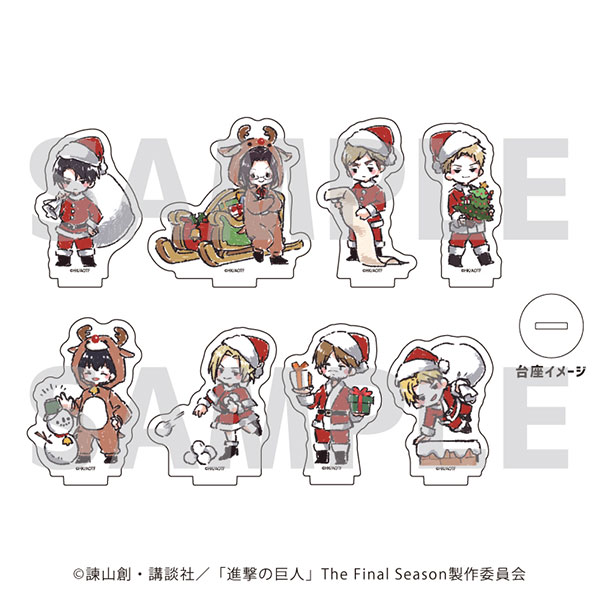 進撃の巨人　アクリルスタンド　グラフアート　全種セット アクリルぷちスタンド「進撃の巨人」20/グラフアート 6個入りBOX