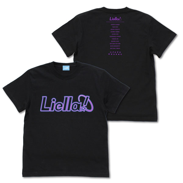 ラブライブ！スーパースター！！ Liella！ ネオンサインロゴ Tシャツ/BLACK-S[コスパ]