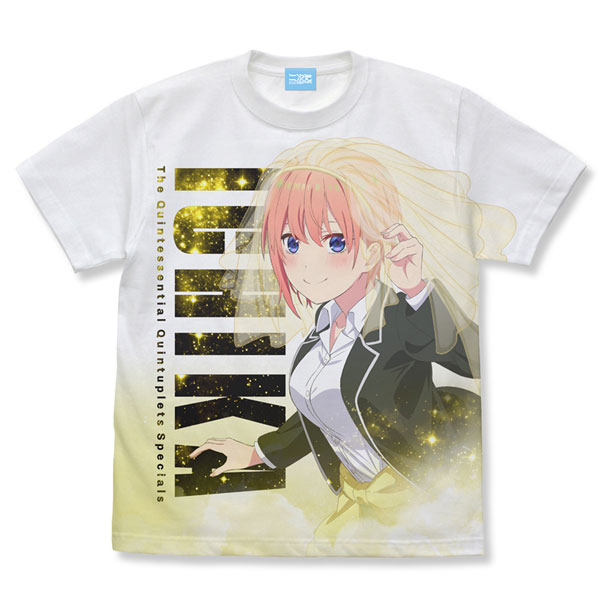 五等分の花嫁∽ 中野一花 フルグラフィックTシャツ/WHITE-XL（再販）[コスパ]《０３月予約》