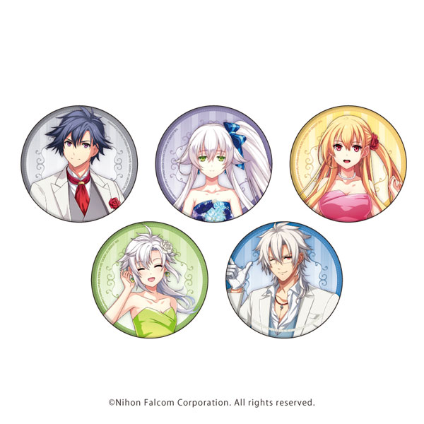 缶バッジ「英雄伝説 閃の軌跡」18/10周年ver. 描き起こしイラスト 5個