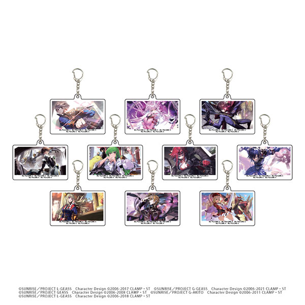 アクリルキーホルダー「コードギアス Genesic Re；CODE」02/公式イラスト 10個入りBOX[A3]《在庫切れ》