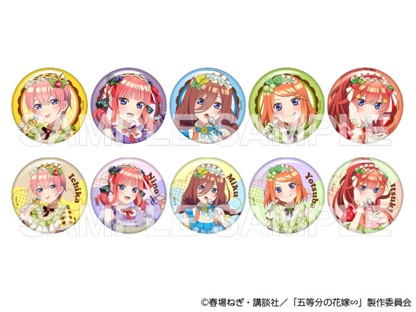 五等分の花嫁∽ トレーディング缶バッジ パフェドレスver. 10個入りBOX