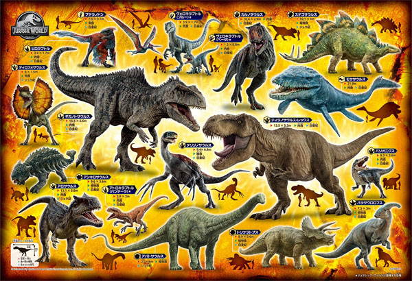 ジグソーパズル ジュラシック・ワールド 恐竜図鑑 100ラージ