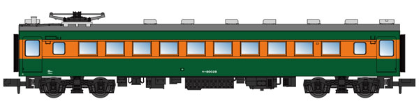 A3987 モハ80028 湘南色 岡山運転所[マイクロエース]