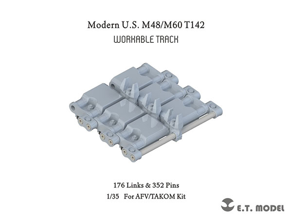 無料発送 1/35 可動式履帯 T142型 M48/M60パットン戦車用 アメリカ 現用 その他