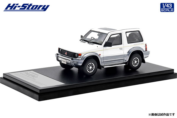 1/43 MITSUBISHI PAJERO METALTOP WIDE XR-II (1991) ソフィアホワイト/サイマーグレー[ハイストーリー]