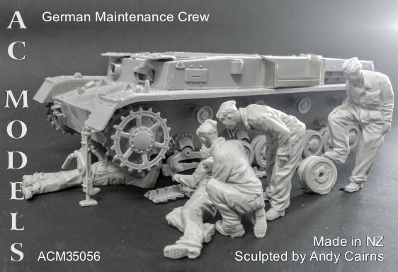プラモデル　1/35 WWII ドイツ IV号戦車乗員(5体セット) レジンキャストキット [ACM35052] ヨドバシ.com - エーシーモデルズ AC MODELS ACM35052 1/35 WWII