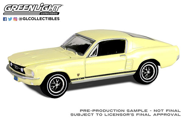 1/64 1967 Ford Mustang GT Fastback High Country Special - Aspen Gold[グリーンライト]