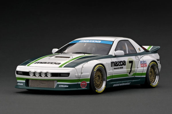 Pandem Rx3 1/18 PANDEM RX-7 (FC3S) White/Green-amiami.jp-あみあみオンライン本店-