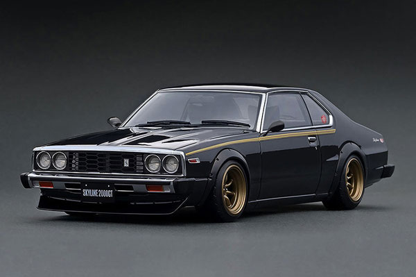 1/18 Nissan Skyline 2000 GT-ES (C210) Black[イグニッション