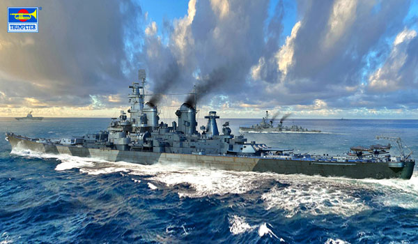 1/700 アメリカ海軍戦艦 BB-61 アイオワ プラモデル[トランペッター