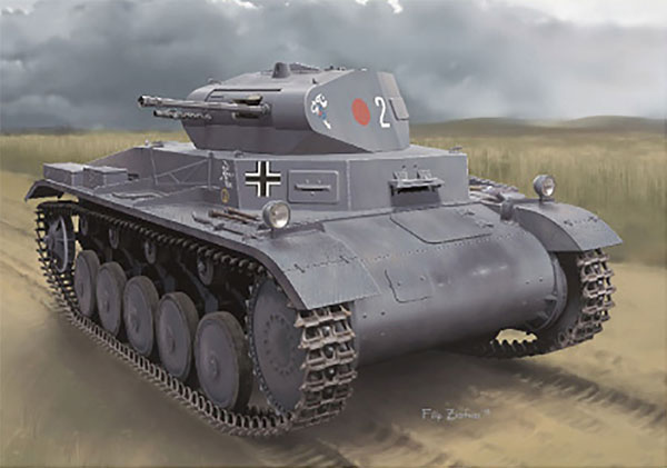 1/35 WW.II ドイツ軍 II号戦車 A型 豪華セット プラモデル[ドラゴンモデル]《在庫切れ》