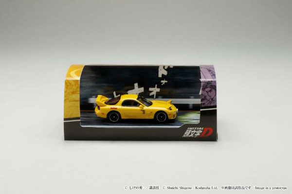 1/64 MAZDA RX-7(FD3S)RED SUNS / 頭文字D VS 中里毅 高橋啓介ドライバーフィギュア付き[ホビージャパン]