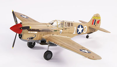 1/72 米・カーチスP-40K-1/5ウォーホーク戦闘機・短胴型 プラモデル